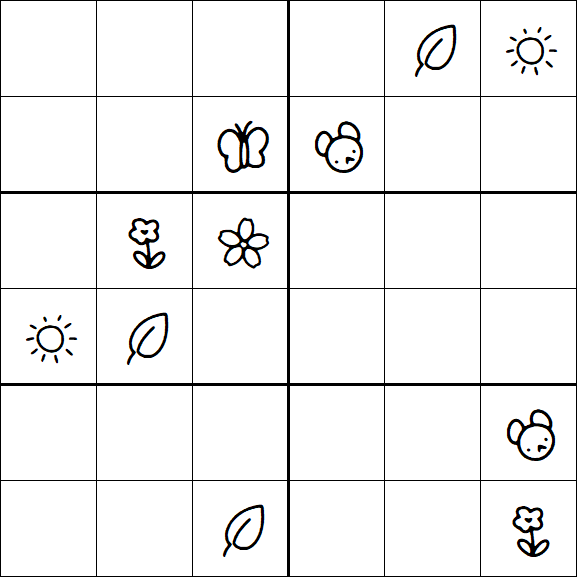 Kids Sudoku 6x6 - Difícil