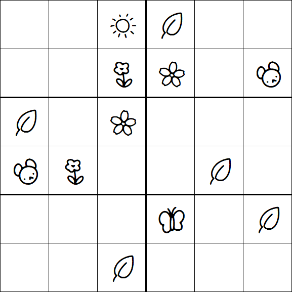 Kids Sudoku 6x6 - Difícil