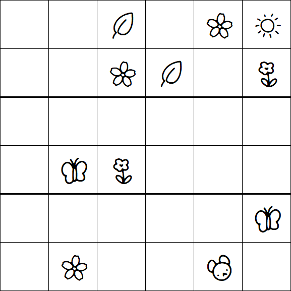 Kids Sudoku 6x6 - Difícil