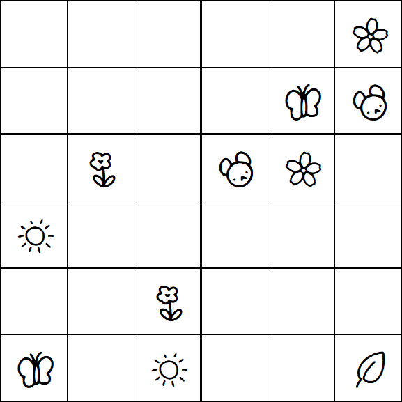 Kids Sudoku 6x6 - Difícil