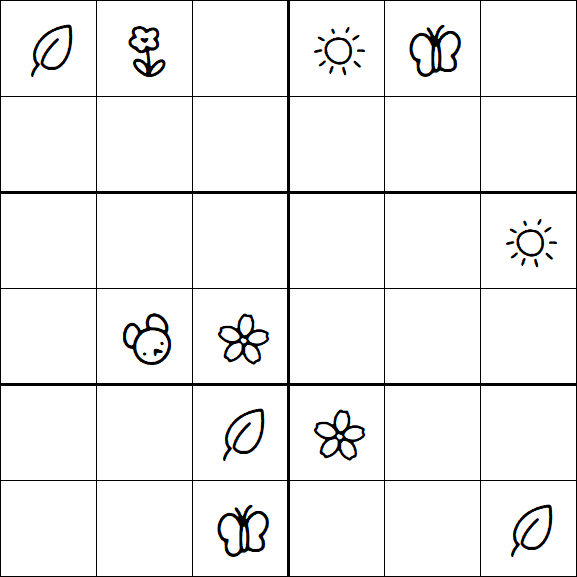 Kids Sudoku 6x6 - Difícil