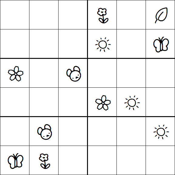 Kids Sudoku 6x6 - Difícil