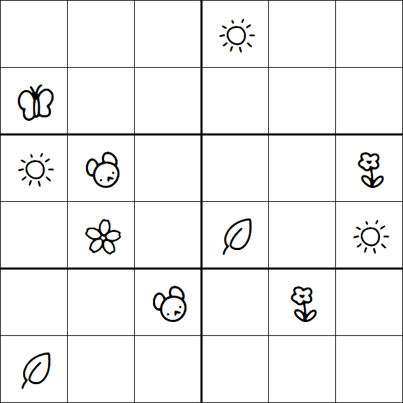 Kids Sudoku 6x6 - Difícil