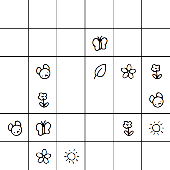 Kids Sudoku 6x6 - Difícil