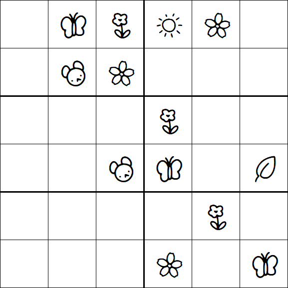 Kids Sudoku 6x6 - Difícil