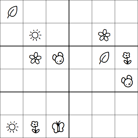 Kids Sudoku 6x6 - Difícil