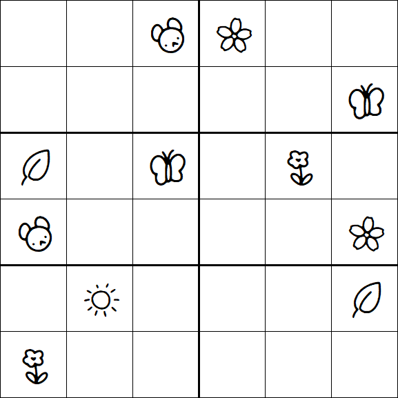Kids Sudoku 6x6 - Difícil