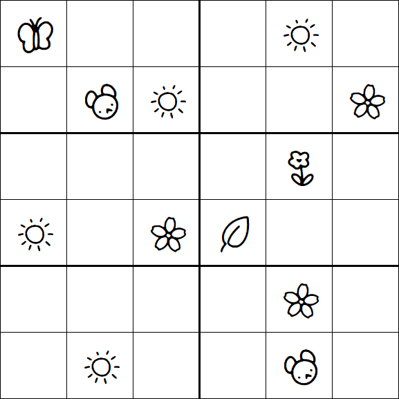 Kids Sudoku 6x6 - Difícil