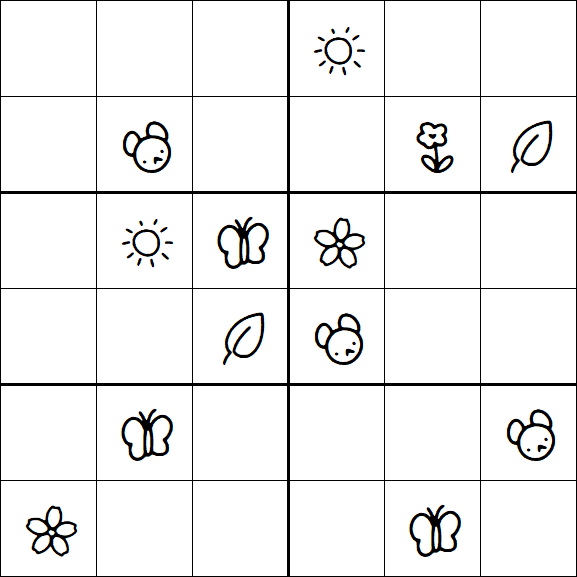 Kids Sudoku 6x6 - Difícil