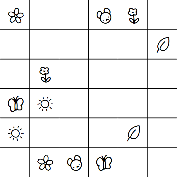 Kids Sudoku 6x6 - Difícil