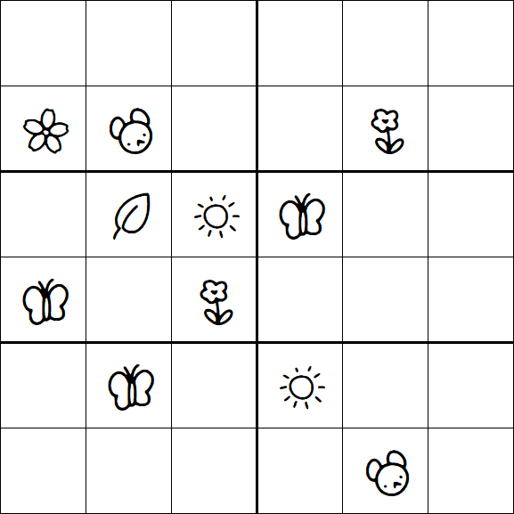 Kids Sudoku 6x6 - Difícil