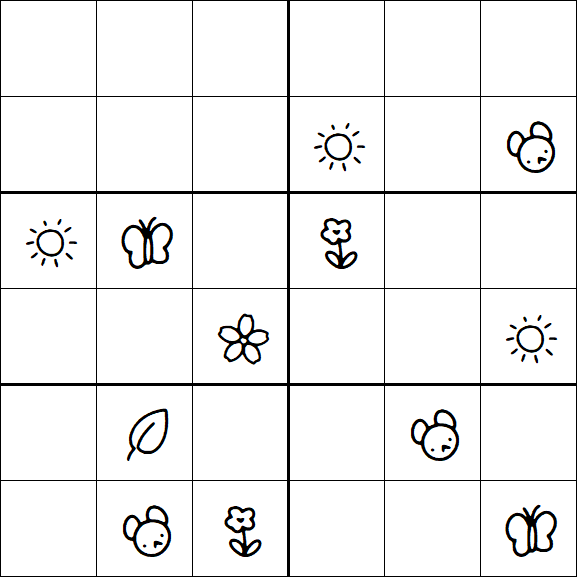 Kids Sudoku 6x6 - Difícil