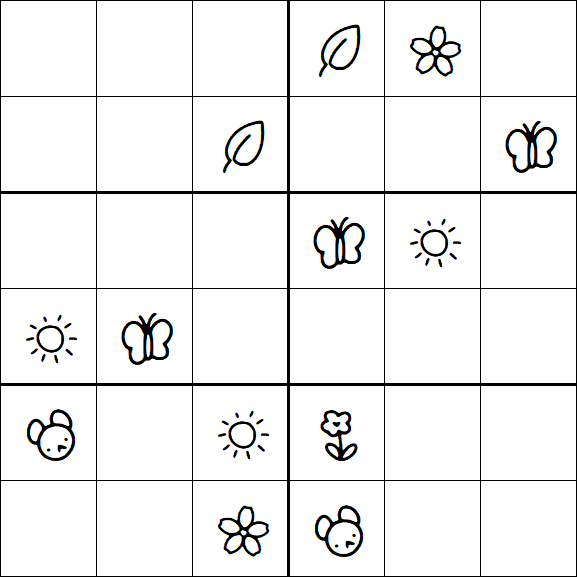 Kids Sudoku 6x6 - Difícil