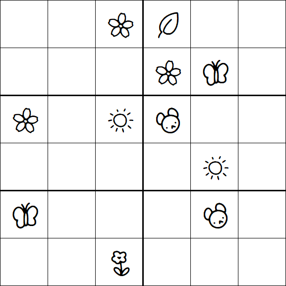 Kids Sudoku 6x6 - Difícil