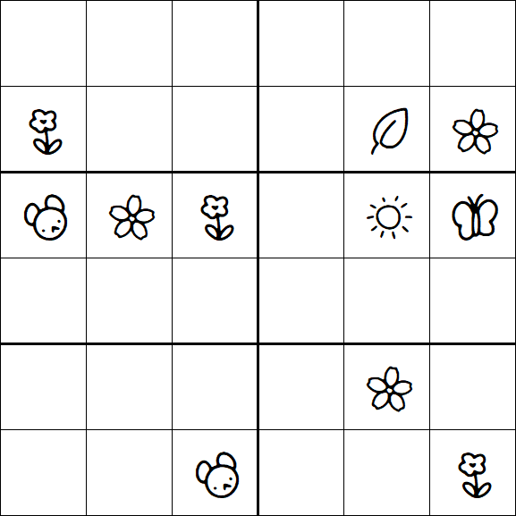 Kids Sudoku 6x6 - Difícil