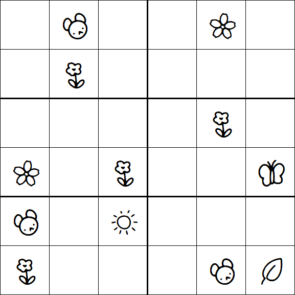 Kids Sudoku 6x6 - Difícil