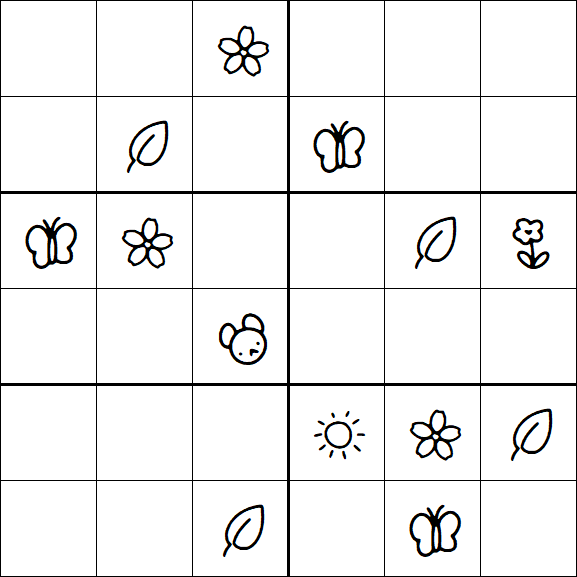 Kids Sudoku 6x6 - Difícil