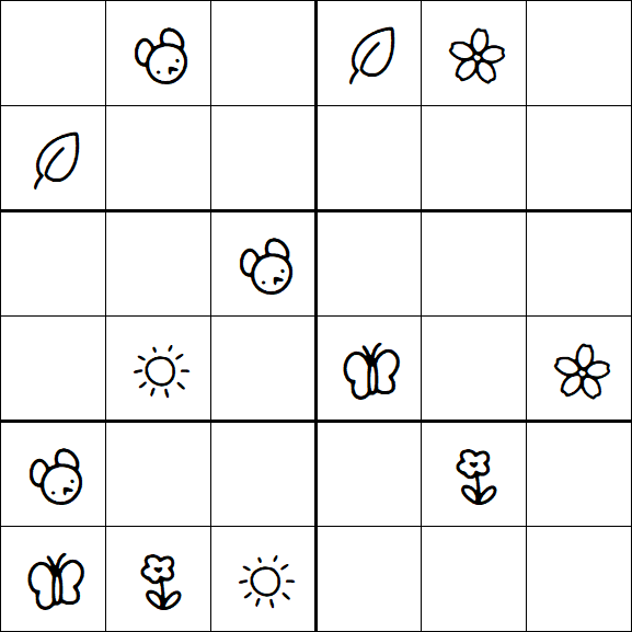 Kids Sudoku 6x6 - Difícil