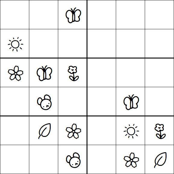 Kids Sudoku 6x6 - Difícil
