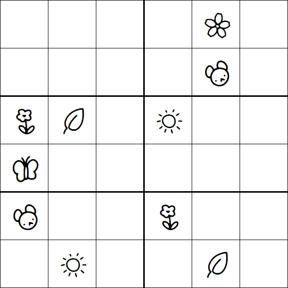Kids Sudoku 6x6 - Difícil