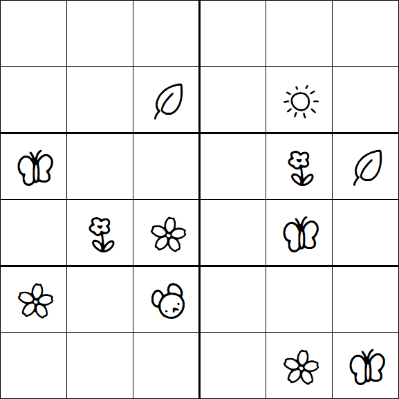 Kids Sudoku 6x6 - Difícil