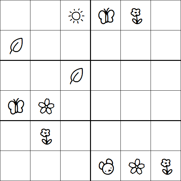 Kids Sudoku 6x6 - Difícil