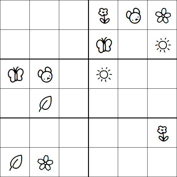 Kids Sudoku 6x6 - Difícil