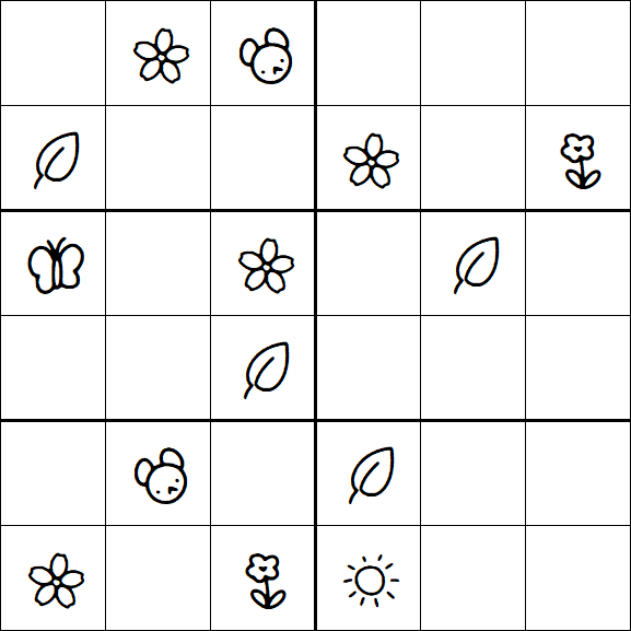 Kids Sudoku 6x6 - Difícil