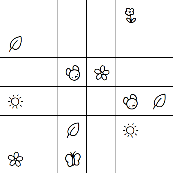 Kids Sudoku 6x6 - Difícil