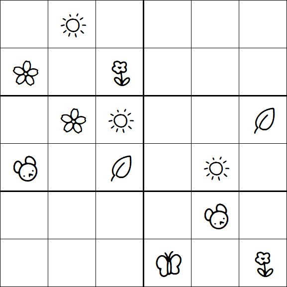 Kids Sudoku 6x6 - Difícil