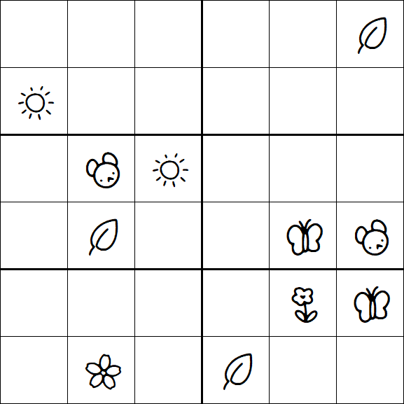 Kids Sudoku 6x6 - Difícil