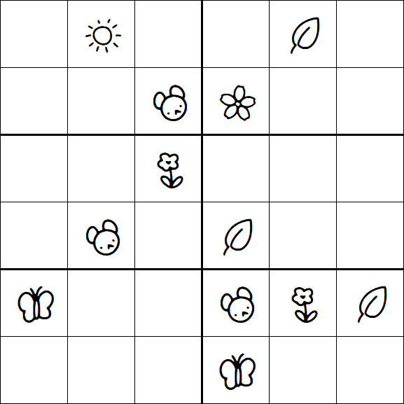 Kids Sudoku 6x6 - Difícil