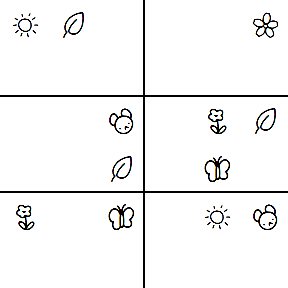 Kids Sudoku 6x6 - Difícil