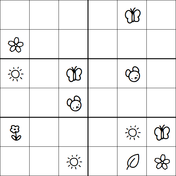 Kids Sudoku 6x6 - Difícil