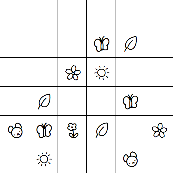 Kids Sudoku 6x6 - Difícil