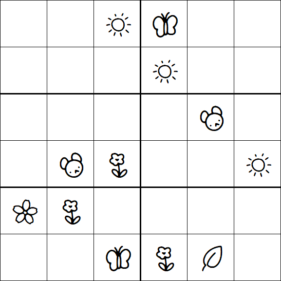 Kids Sudoku 6x6 - Difícil