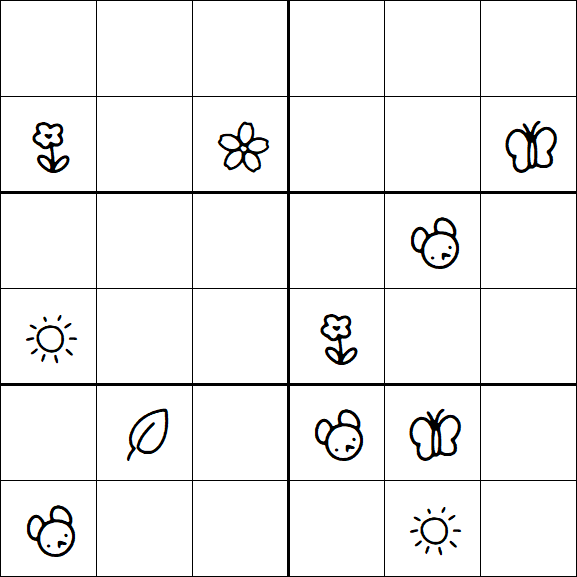 Kids Sudoku 6x6 - Difícil