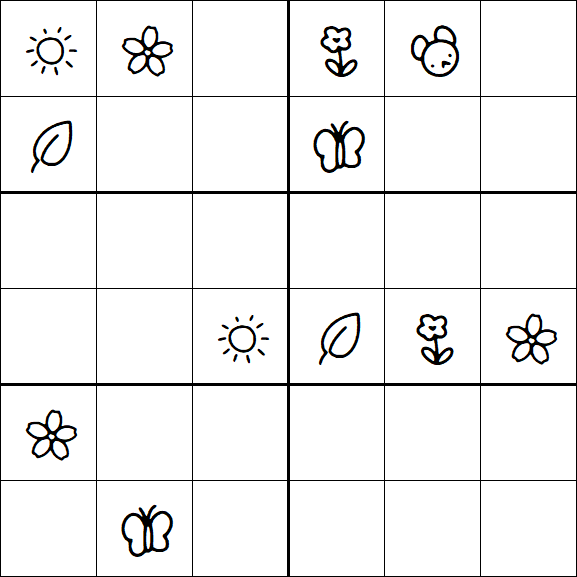 Kids Sudoku 6x6 - Difícil