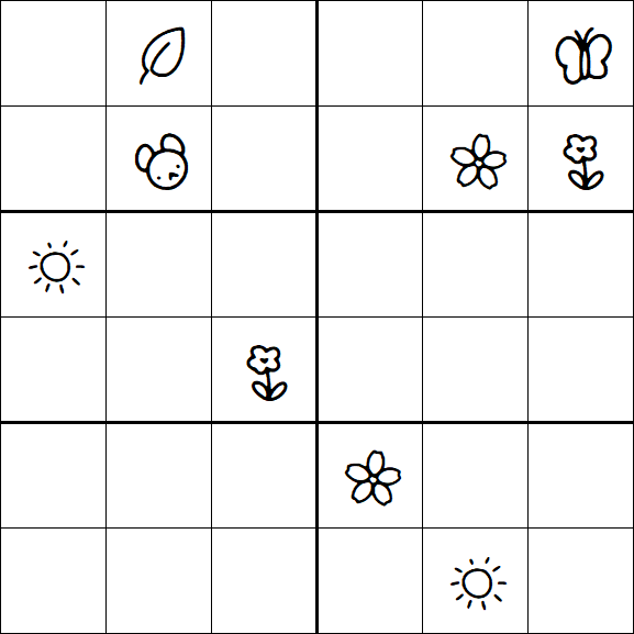 Kids Sudoku 6x6 - Difícil