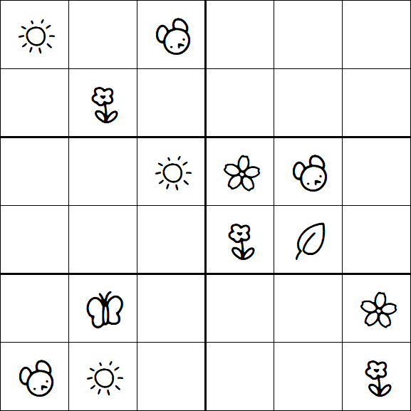 Kids Sudoku 6x6 - Difícil