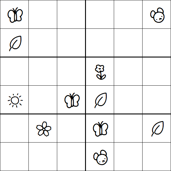 Kids Sudoku 6x6 - Difícil