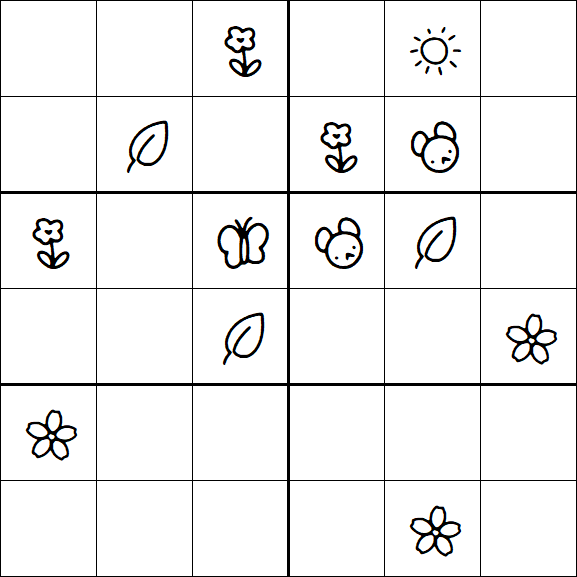 Kids Sudoku 6x6 - Difícil