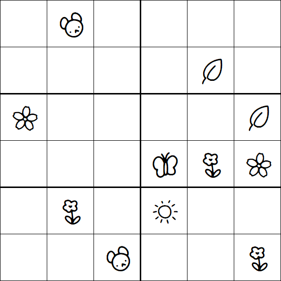 Kids Sudoku 6x6 - Difícil