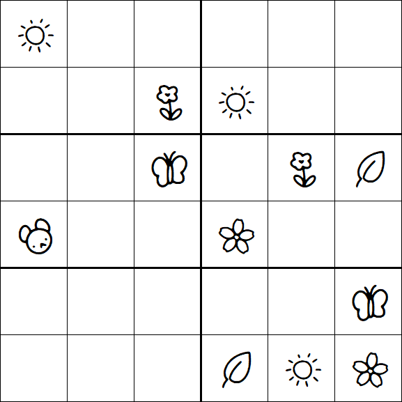 Kids Sudoku 6x6 - Difícil