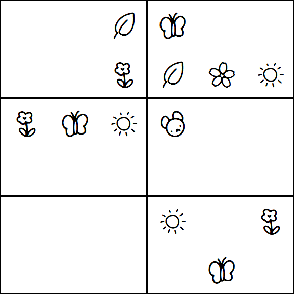 Kids Sudoku 6x6 - Difícil