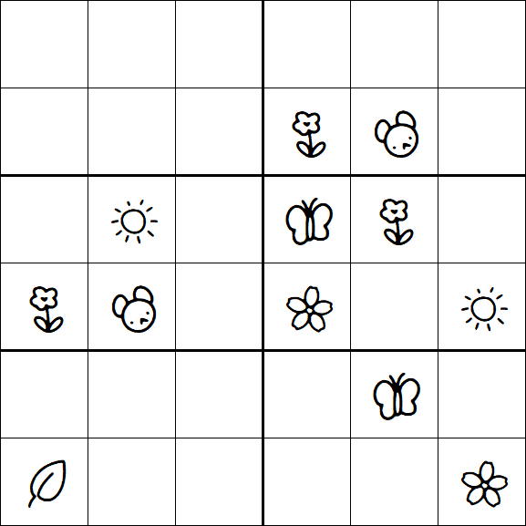 Kids Sudoku 6x6 - Difícil