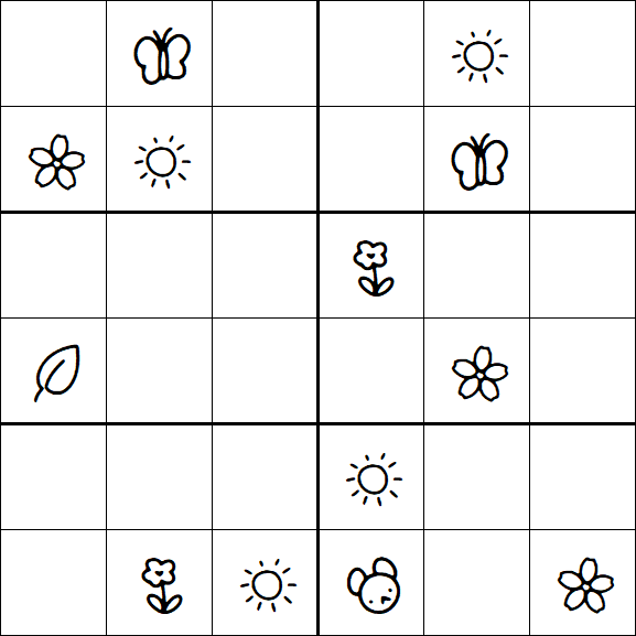 Kids Sudoku 6x6 - Difícil