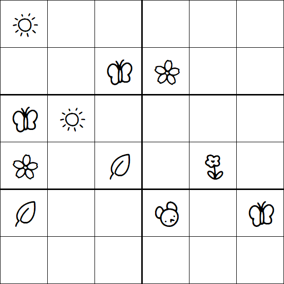 Kids Sudoku 6x6 - Difícil