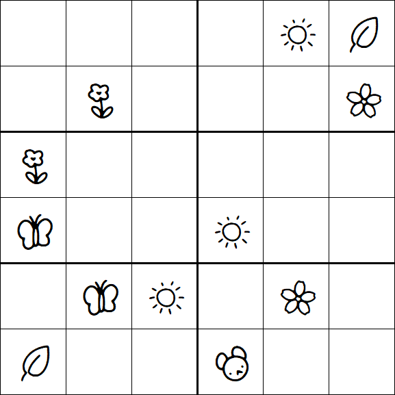 Kids Sudoku 6x6 - Difícil