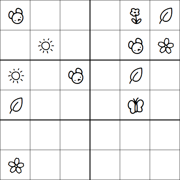 Kids Sudoku 6x6 - Difícil